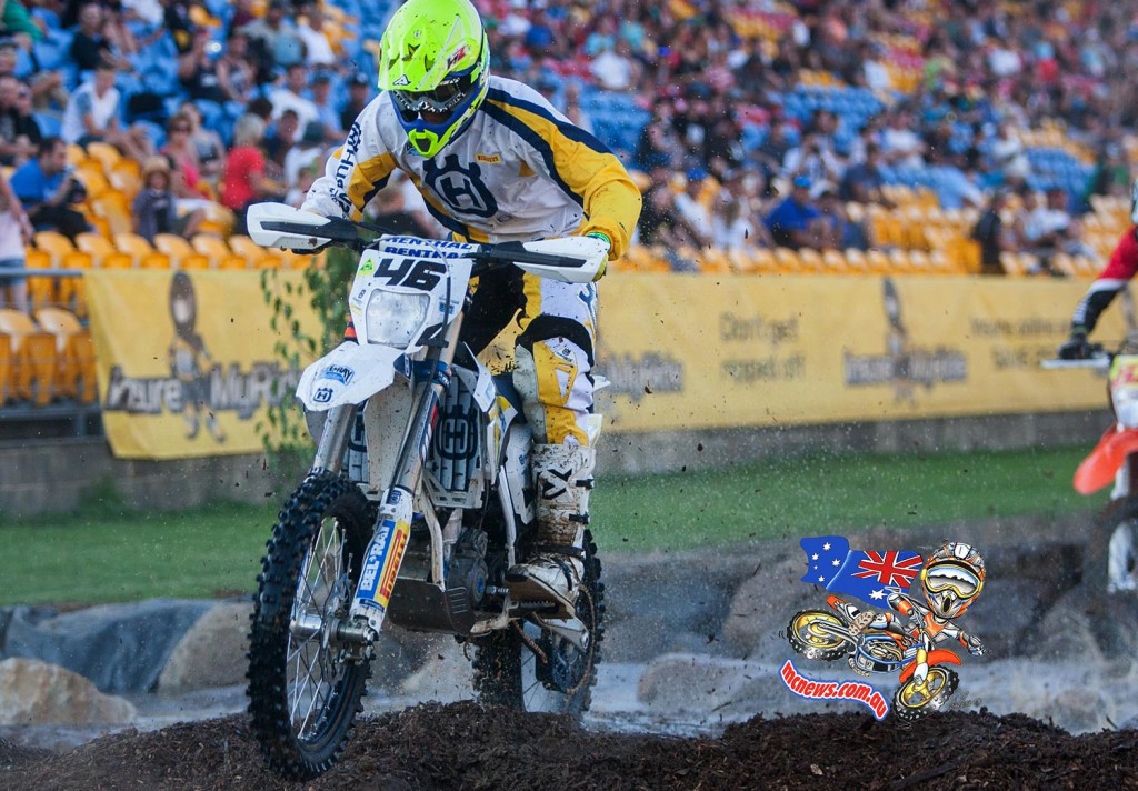 Lachy Stanford finished tenth on the night despite poor starts in two finals and getting caught up in a collision in the third.