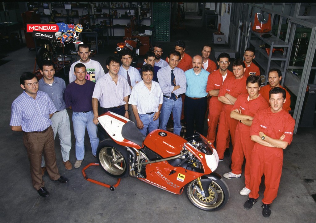 Ducati 101 vittorie, 1995 Franco Farnè, Claudio Domenicali, Gianluigi Mengoli