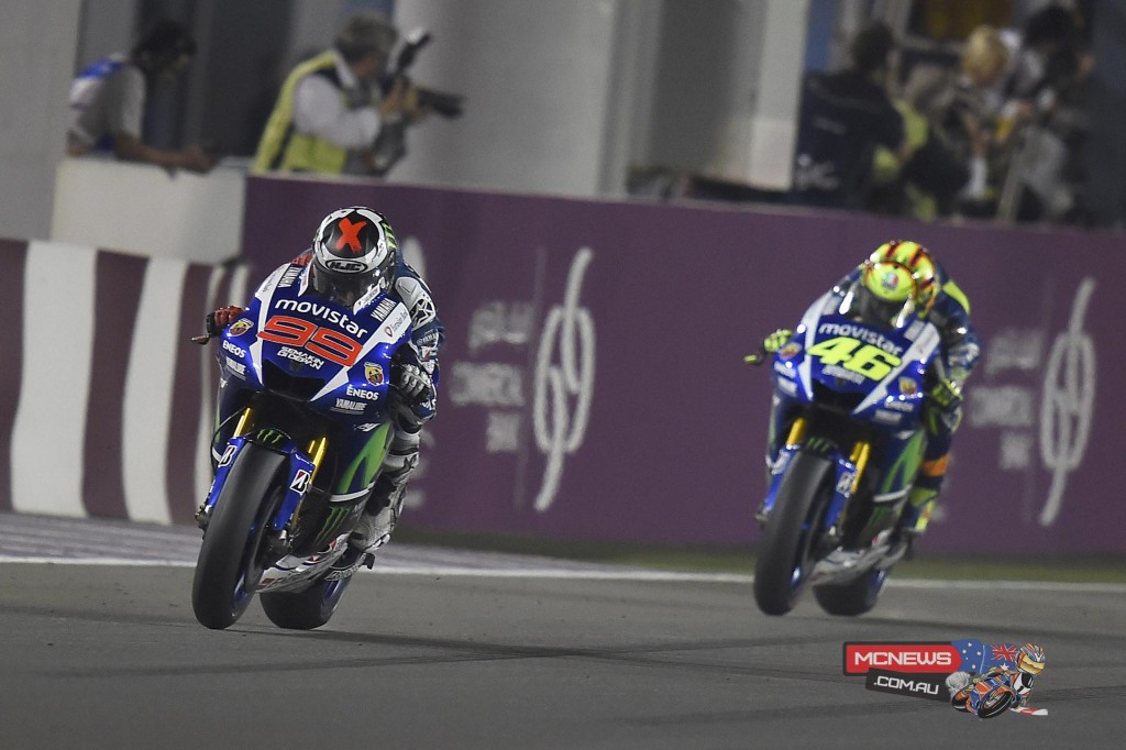 Jorge Lorenzo ran very strong right through to the middle of the race