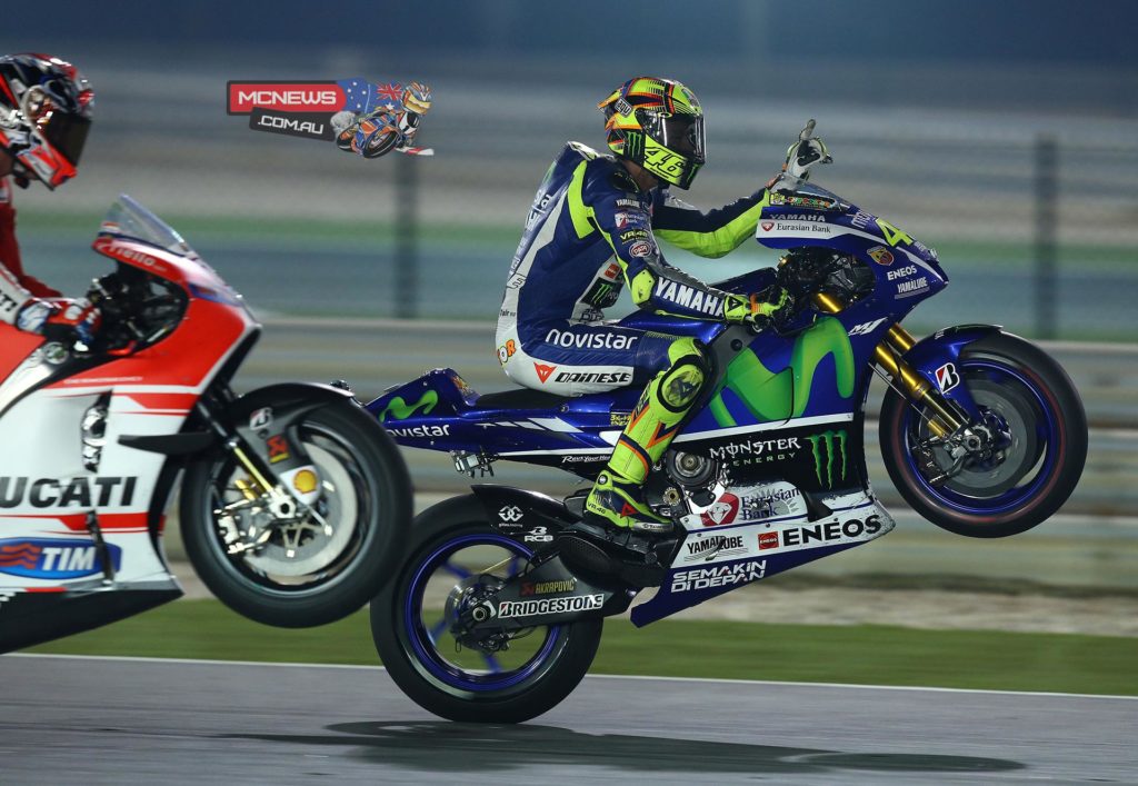 Valentino Rossi victorious at Qatar 2015 MotoGP season opener