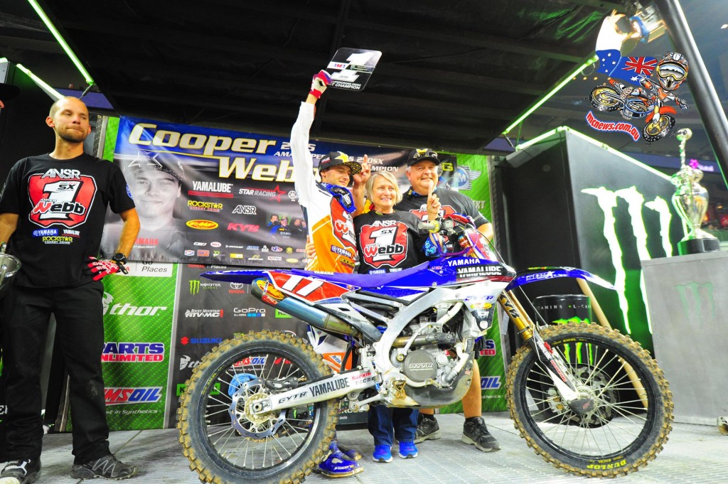 Cooper Webb captured his fifth win of the season