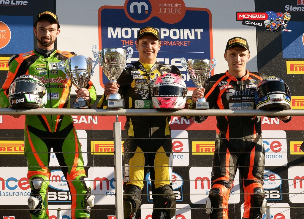 Motorpoint British Supersport Championship Sprint race podium