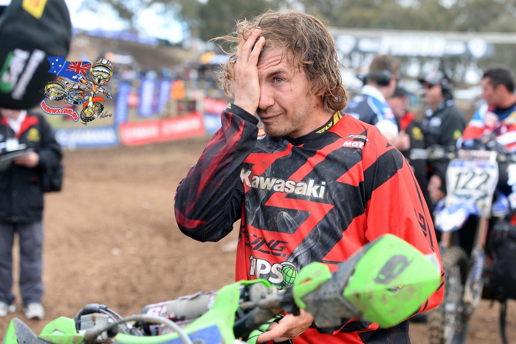 After some unexpected and disappointing results from the NPS Monster Energy Kawasaki rider of Adam Monea at the first two rounds of the series, Monea bounced back in moto one at Broadford to trail Styke home for second place