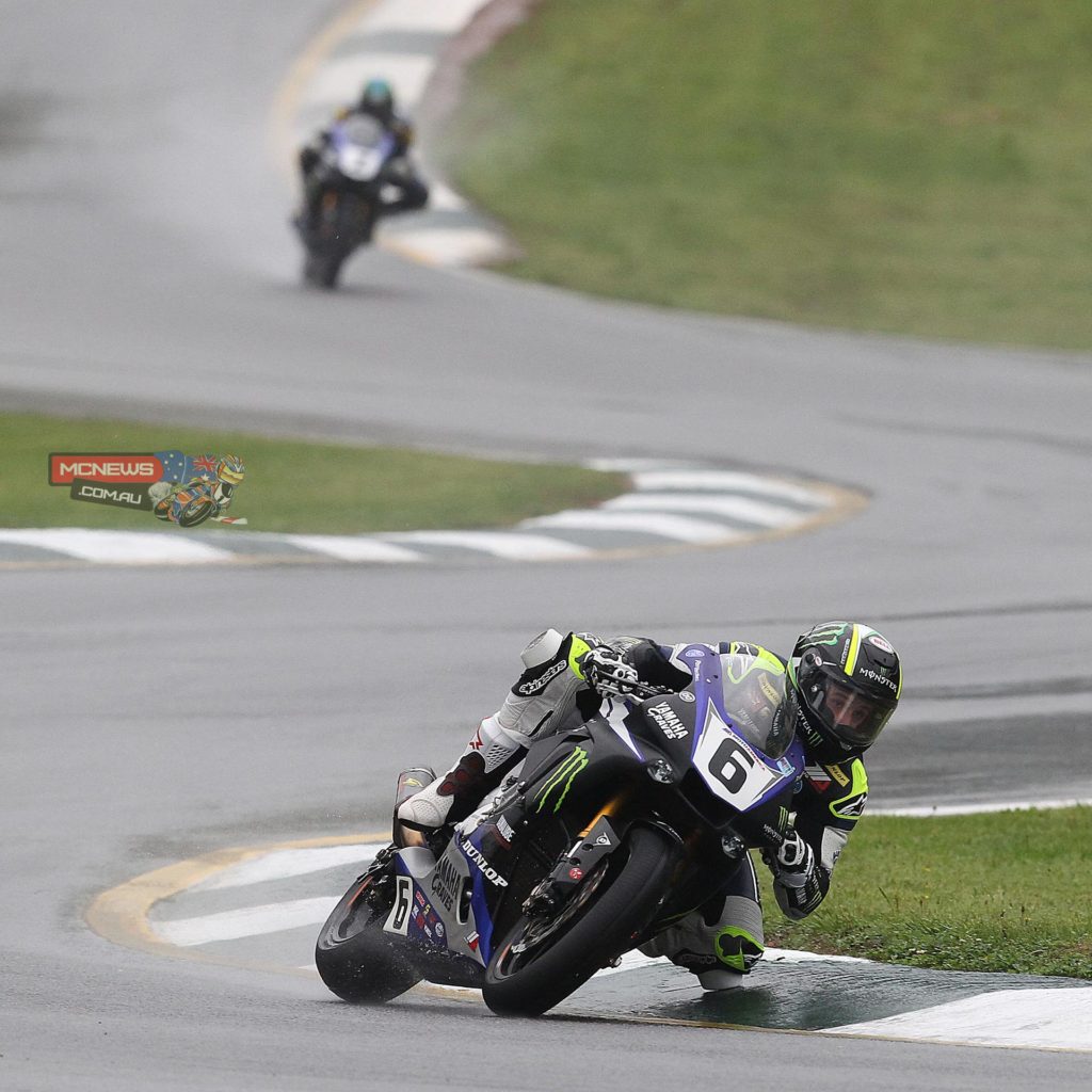 Cameron Beaubier was perfect at Road Atlanta on Sunday, the Yamaha factory rider winning both Superbike races in treacherous conditions. Photography By Brian J. Nelson.