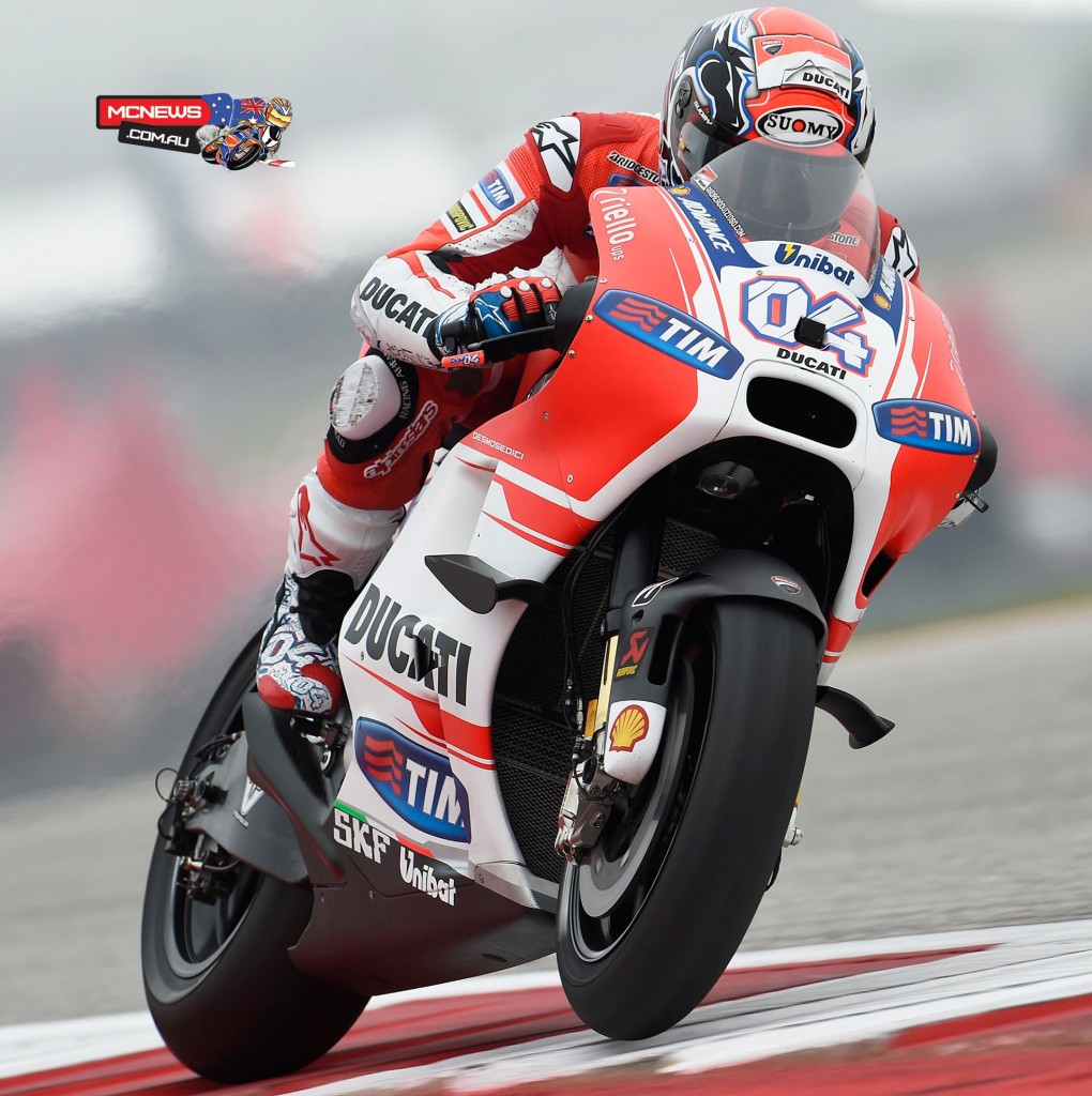 Qualifying in second place for the COTA MotoGP was Ducati Team’s Andrea Dovizioso who continued his strong form with a time of 2'02.474