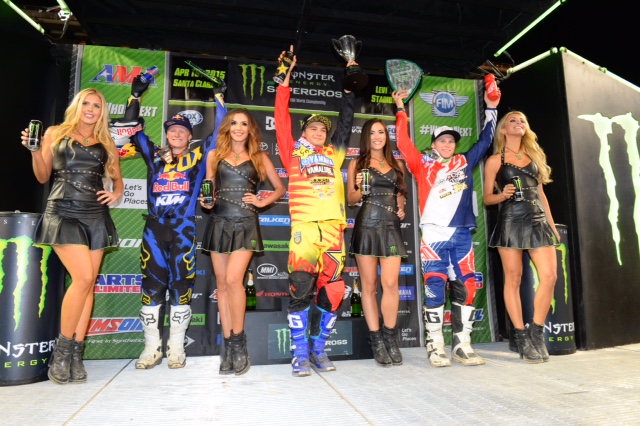 Hill (left) and Martin (right) rounded out the podium