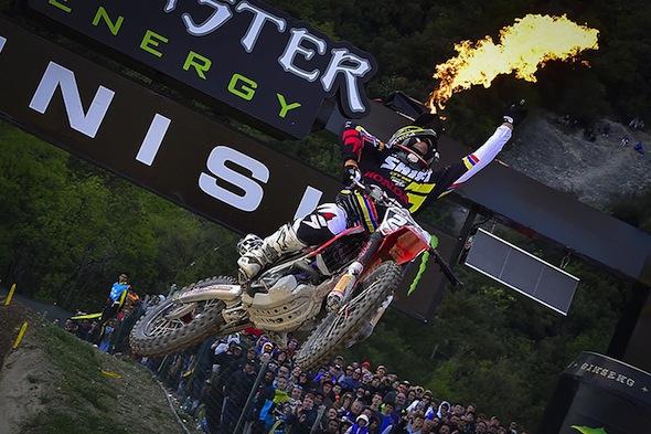 Tim Gajser got his first GP win in Italy