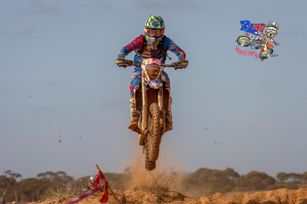 He may not have been able to break the KTM stranglehold on the podium, but it was still an impressive rebound performance in Wanbi from CDR Yamaha rider Chris Hollis after an injury-riddled weekend in Hedley last month (John Hamilton/Mad Dog Images).