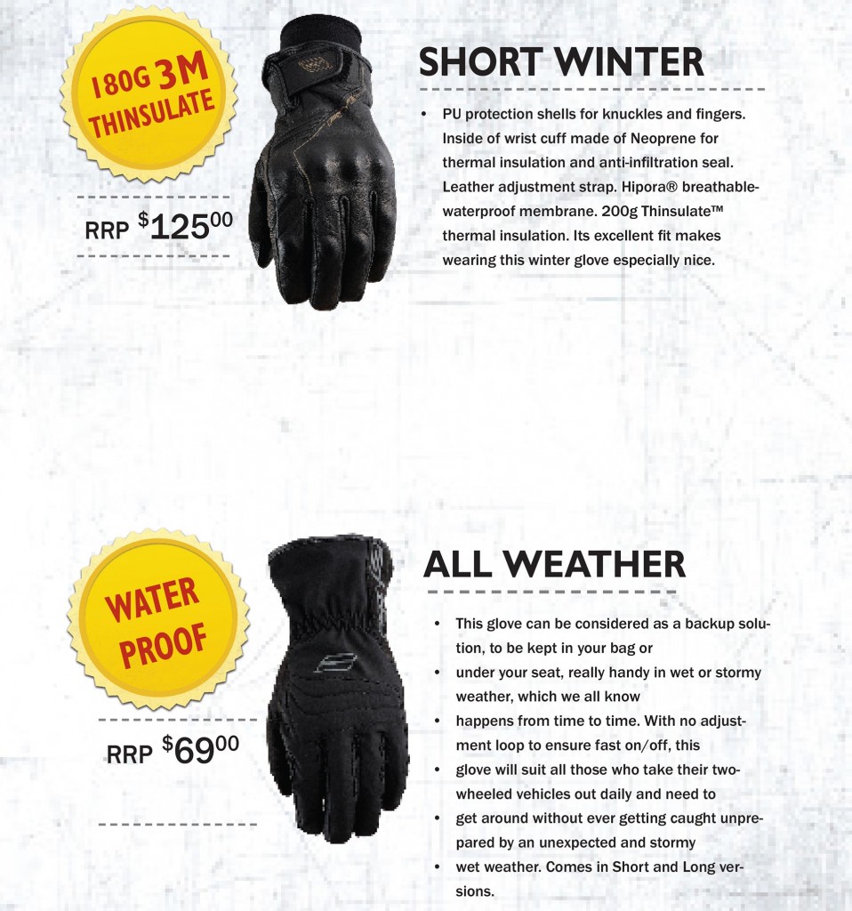 Five Winter Gloves