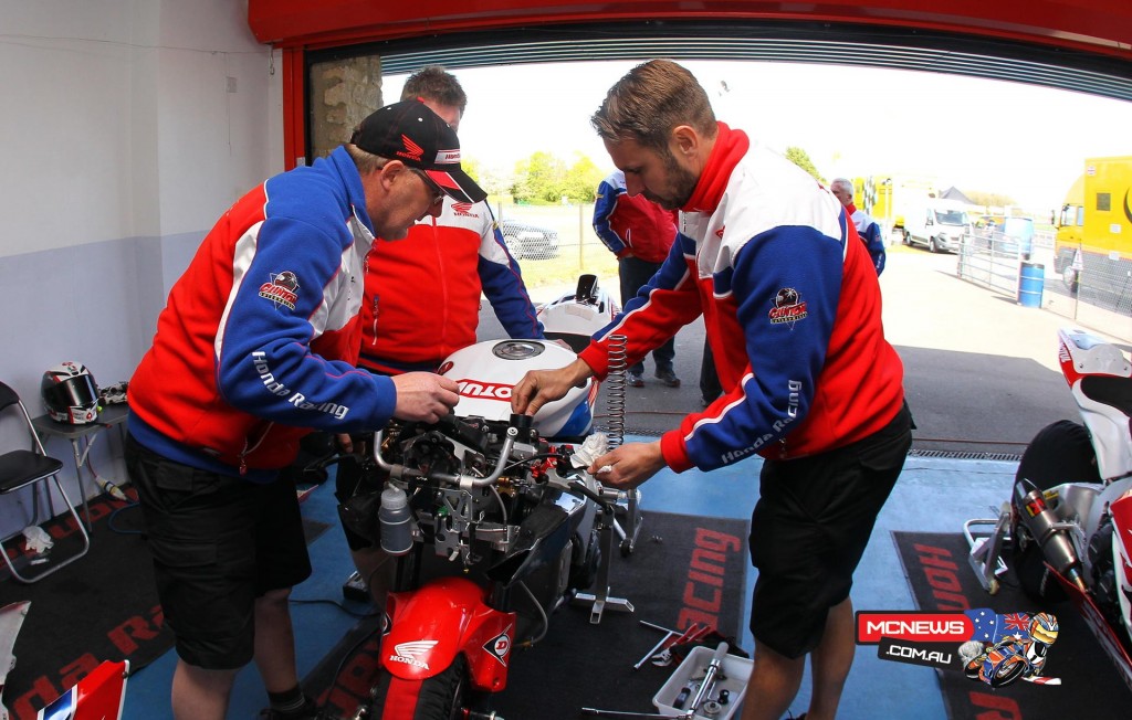 Positive test for Honda Racing ahead of the North West 200