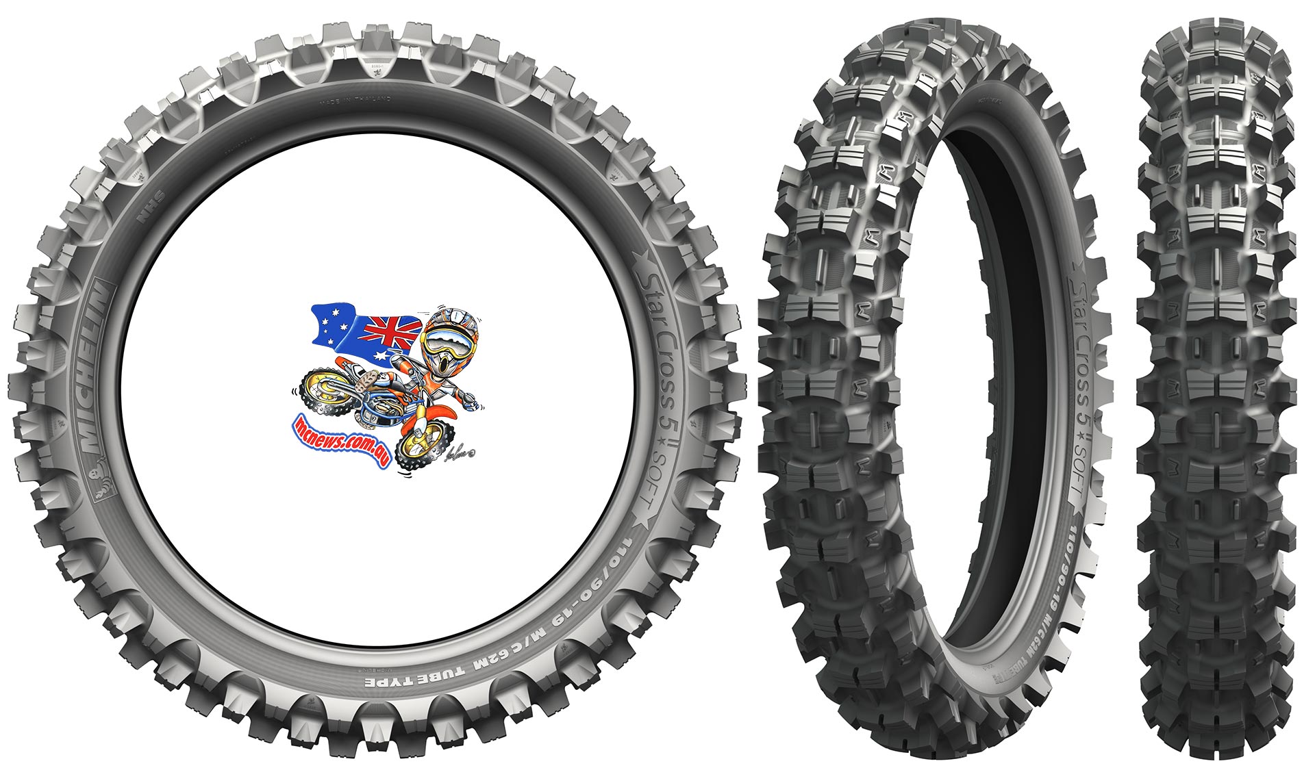 NEW Michelin MS5 Sand REAR MX Motocross Tyre 110/90-19" Sand