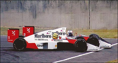 Senn and Prost at Suzuka 1989