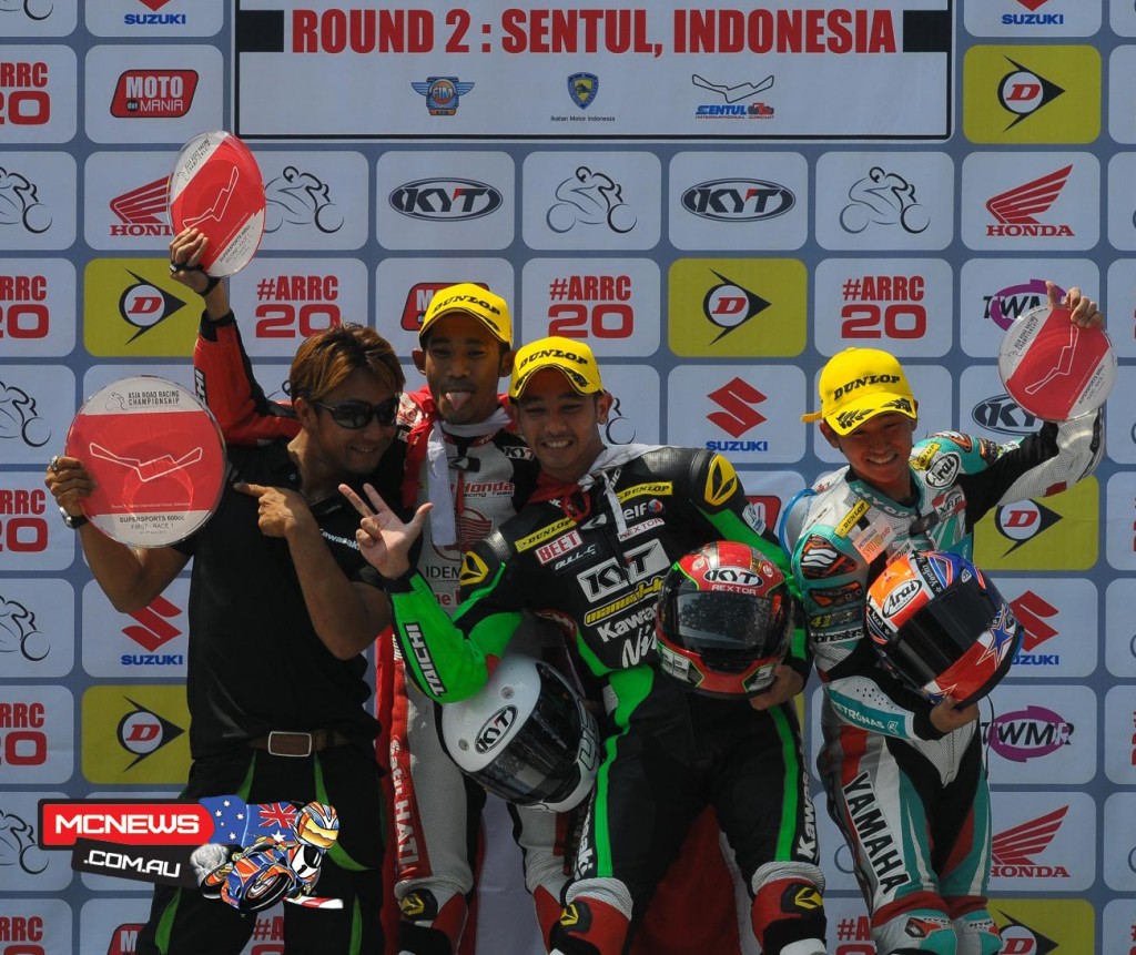 2015 Asia Road Racing Championship - Sentul International Circuit - 600cc Supersport Podium