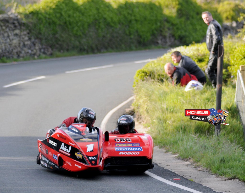 Isle of Man TT 2015 - Friday Qualifying - Dave Molyneux and Benjamin Binns