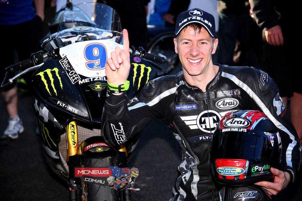 Ian Hutchinson celebrated an emotional return to victory in the opening Monster Energy Supersport TT race today (Monday) with an imperious performance to claim his ninth TT win by over seven seconds and a first for Team Traction Control Yamaha.