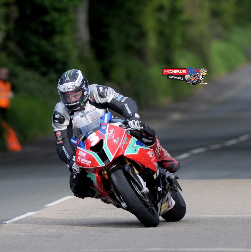 After sensationally walking out on Milwaukee Yamaha Michael Dunlop tops Superstock with a 129.659