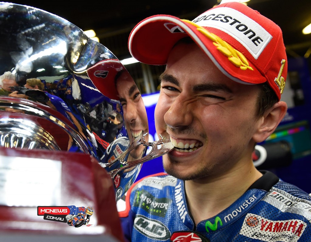 Movistar Yamaha’s Lorenzo led from start to finish for the fourth race in succession to close the gap on his teammate Rossi in the standings to just one point.