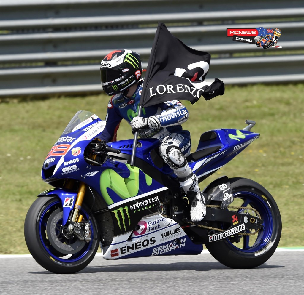 Lorenzo was simply untouchable at the Italian MotoGP, taking his 36th MotoGP victory and reducing Rossi’s championship lead to 6 points.