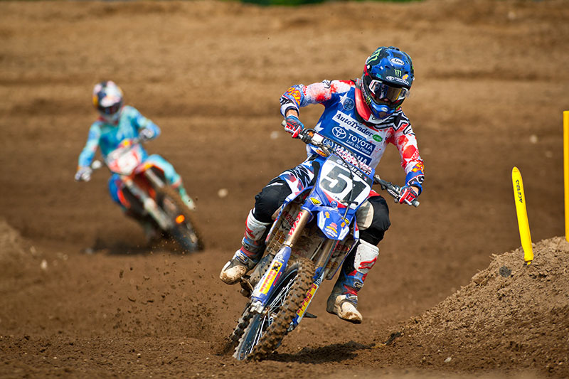 Barcia and Dungey were inseparable on the track all afternoon. (Photo: Matt Rice)