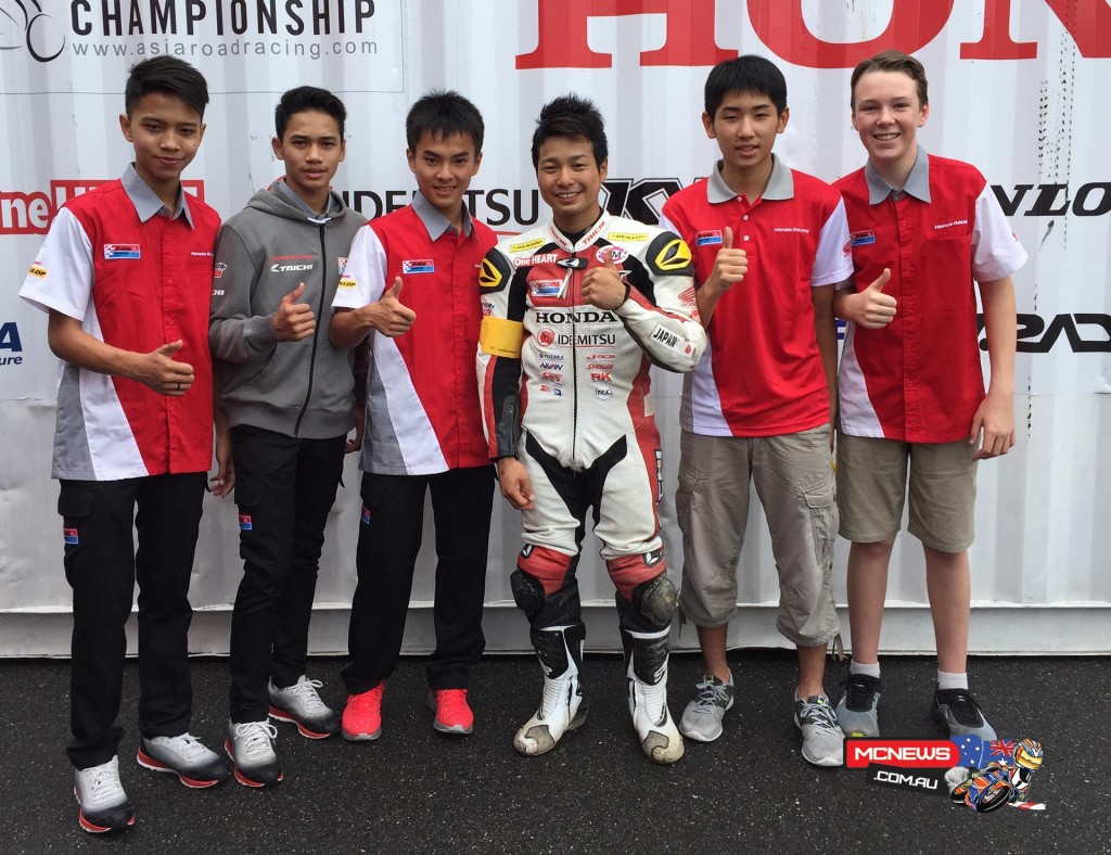Asia Dream Cup Endurance Race Suzuka 2015 - Asia Cup Podium - Broc Pearson on right of shot