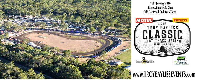 The 2016 Motul Pirelli Troy Bayliss Classic will be the first major race meeting to be held at Taree Motorcycle Club following upgrades to the track surface, fencing and speakers made possible as a result a $100,000.00 funding grant from the NSW Government.