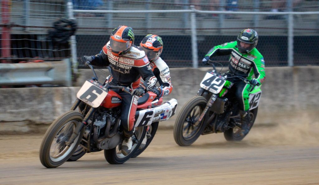 Brad Baker scored his first career victory on a Mile course on Saturday night, winning the coveted Indy Mile at the Indiana State Fairgrounds in thrilling fashion