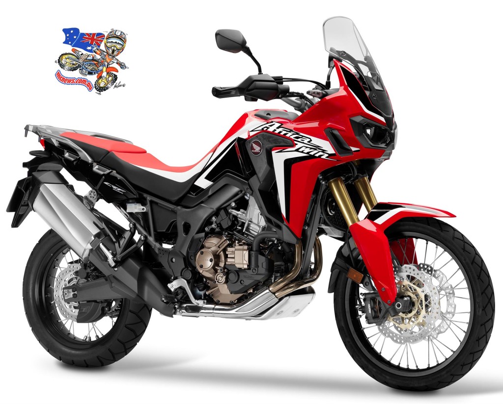 The Honda Africa Twin in Rally Red