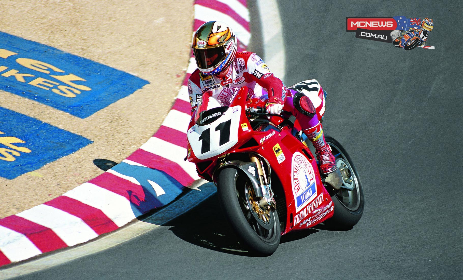 John-Kocinski-1996 John Kocinski (USA) on his way to the double in 1996 at Laguna Seca