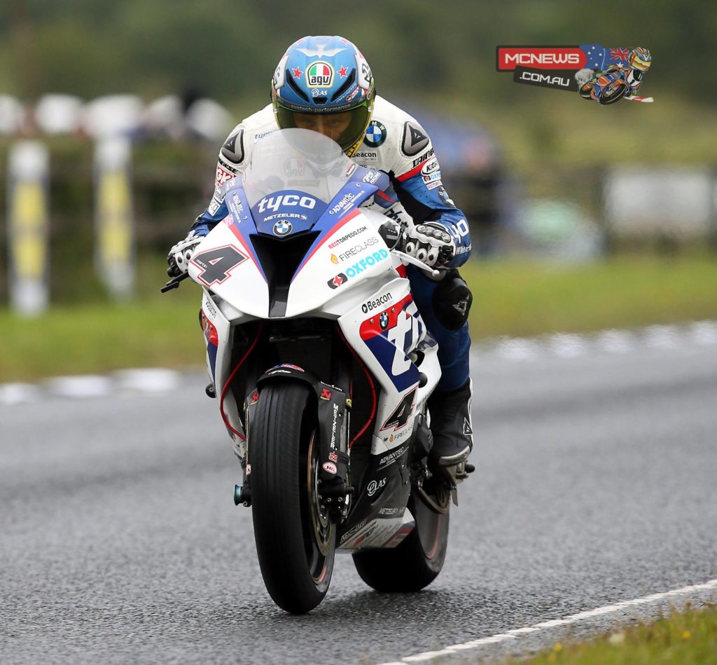 Guy Martin leads the pack in untimed practice as challenging conditions curtail action at Dundrod