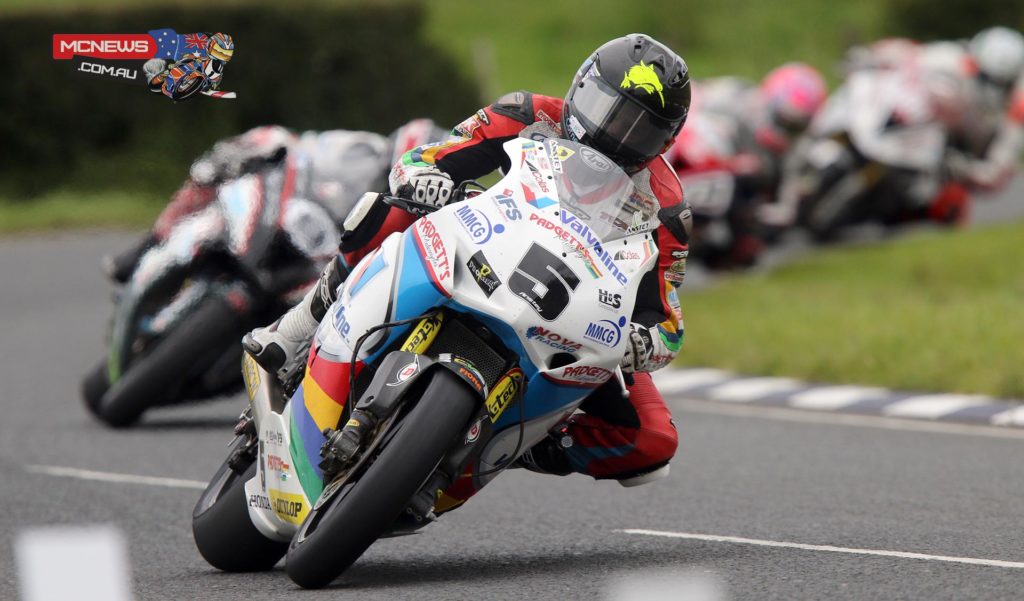 Bruce Anstey won the opening Superbike race at the Ulster Grand Prix