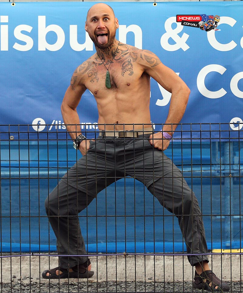This Kiwi celebrated with a Haka when Bruce Anstey won the opening Superbike race at the Ulster Grand Prix