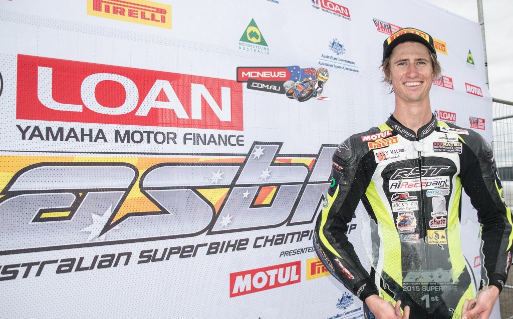 Mike Jones crowned 2015 ASBK Champion at Symmons Plains