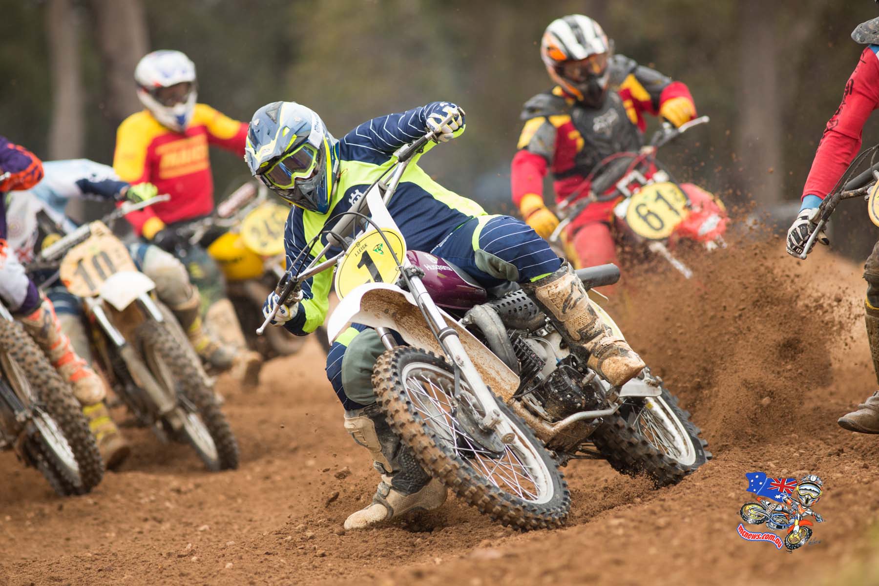Jeff-Leisk-VMX-Start Jeff Leisk at the 2015 Australian Classic Motocross Championship