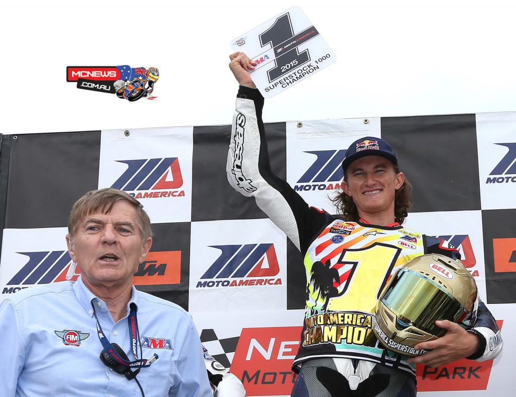 Jake Gagne won the MotoAmerica Superstock 1000 Championship. Photography by Brian J. Nelson.