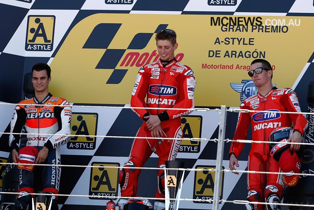 MotoGP-2010-Aragon-Podium-Casey-Stoner-Dani-Pedrosa-Nicky-Hayden MotoGP 2010 Aragon