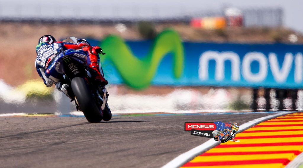 Jorge Lorenzo set the fastest times in each sector on the way to topping both sessions on Friday at the Gran Premio Movistar de Aragón.