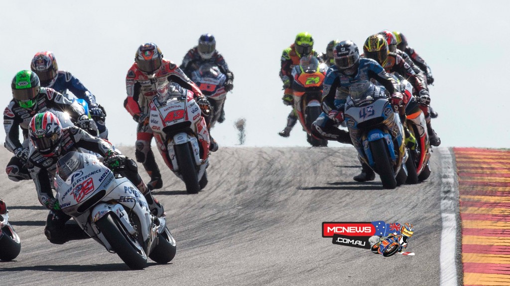 Jack Miller at Aragon in 2015, Nicky Hayden (also in this shot), will take Miller's place at Aragon