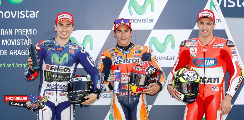 Marc Marquez obliterated his own record on the way to claiming his 7th pole of the season ahead of Jorge Lorenzo and Andrea Iannone.