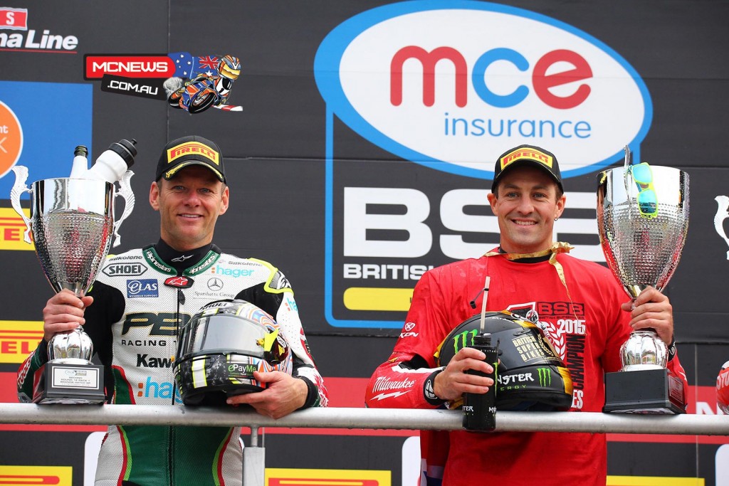 British Superbike 2015 - Brands Hatch - Shane Byrne and Josh Brookes