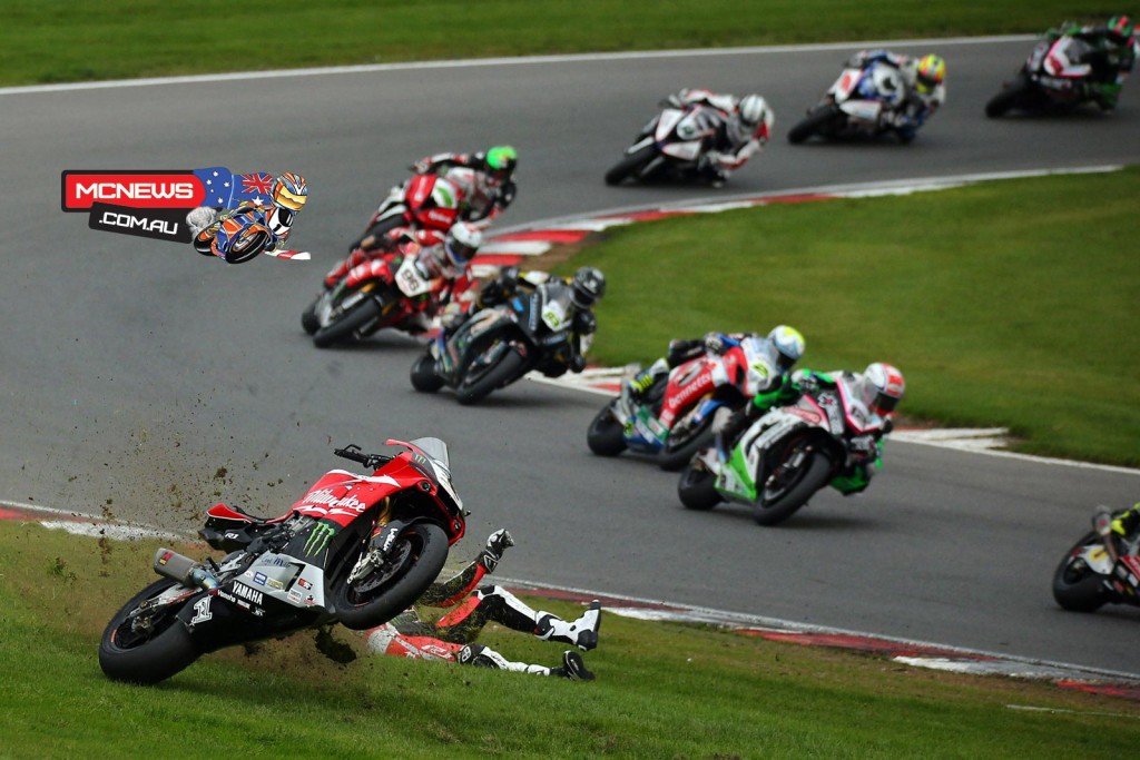 After already sealing the 2015 British Superbike crown Josh Brookes went down fighting in the final race