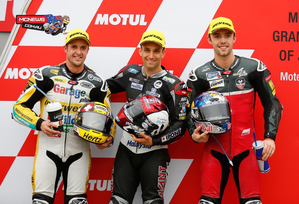 MotoGP Motegi 2015 Moto2 Qualifying - Freshly crowned Moto2 champion Johann Zarco takes his seventh pole of the season ahead of Thomas Luthi and Jonas Folger.