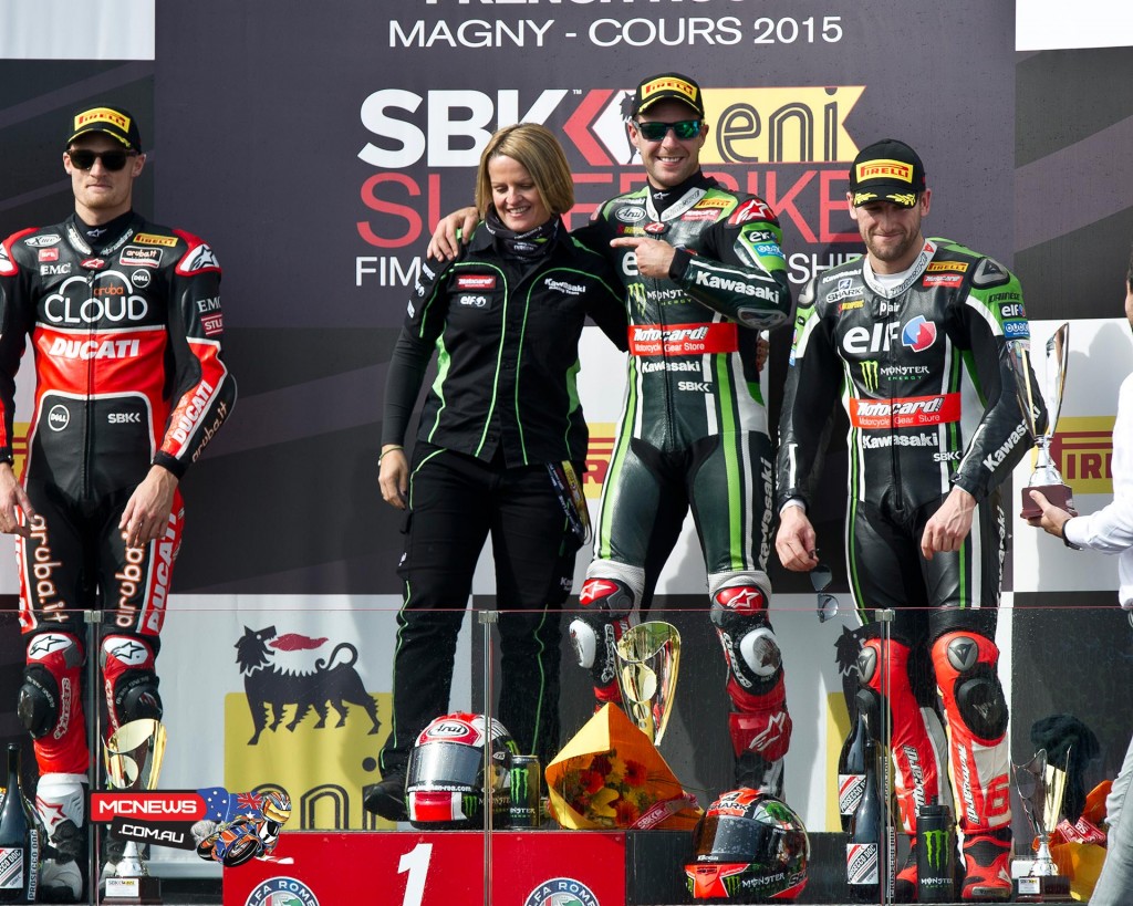 World Superbike 2015 Magny Cours Superbike Podium