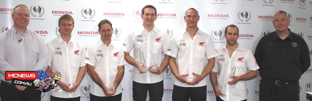 Finalists Bryce Thompson (NSW/ACT), Gavin Goodman (QLD), Tom Ames (SA/NT), Troy Winzer (VIC/TAS) and Derek Visser (WA) received an exciting finalist prize, which included a trip to Melbourne to attend the 2015 Australian MotoGP as Honda VIP guests.