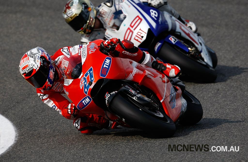 Casey Stoner finished second at Valencia in 2010, generally not a strong circuit for the Ducati Desmosedici