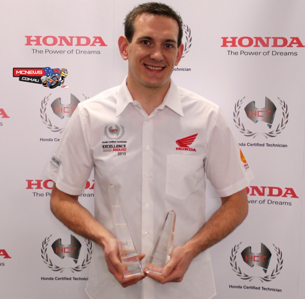 Tom Ames "I'm absolutely over the moon about taking the National Winner title of the Honda Certified Technician Excellence Award," said Ames.