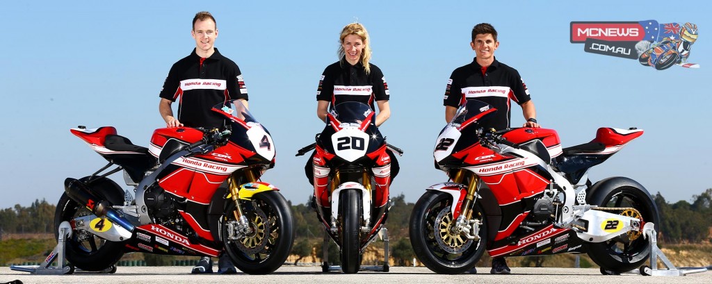 Team Honda Racing BSB 2016 - Dan Linfoot, Jason O'Halloran and Jenny Tinmouth