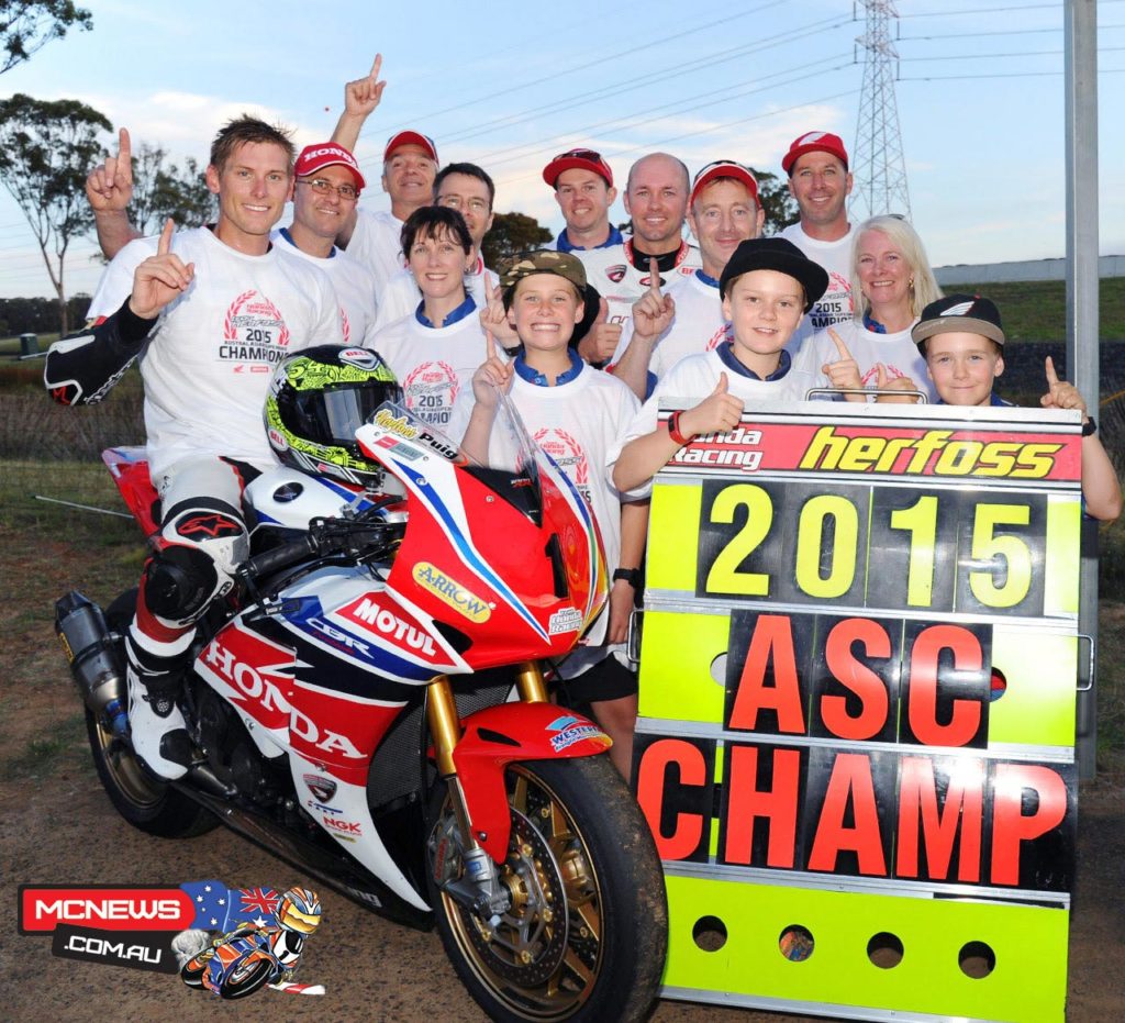 Troy Herfoss - 2015 Swann Insurance Australasian Superbike Champion and AFX-SBK Champion with Team Honda Racing
