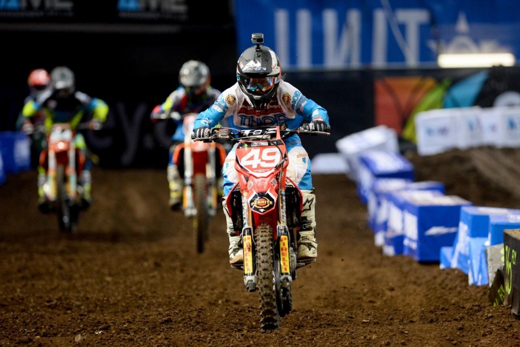 Jimmy Decotis on his way to the SX2 championships