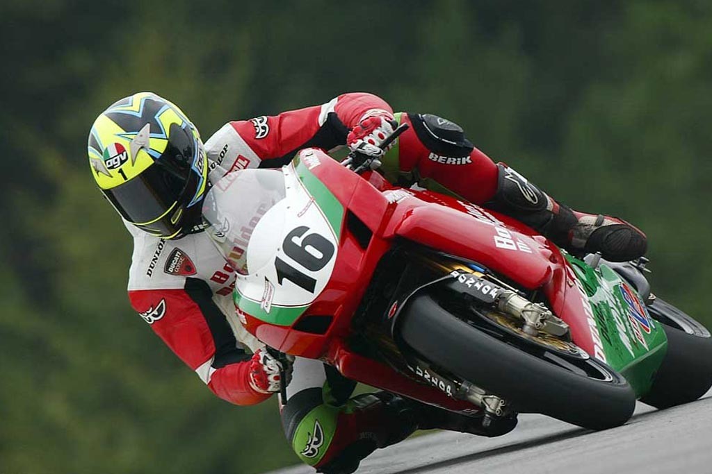 Marty Craggill pictured here racing a Ducati in the 2007 AMA Superbike season