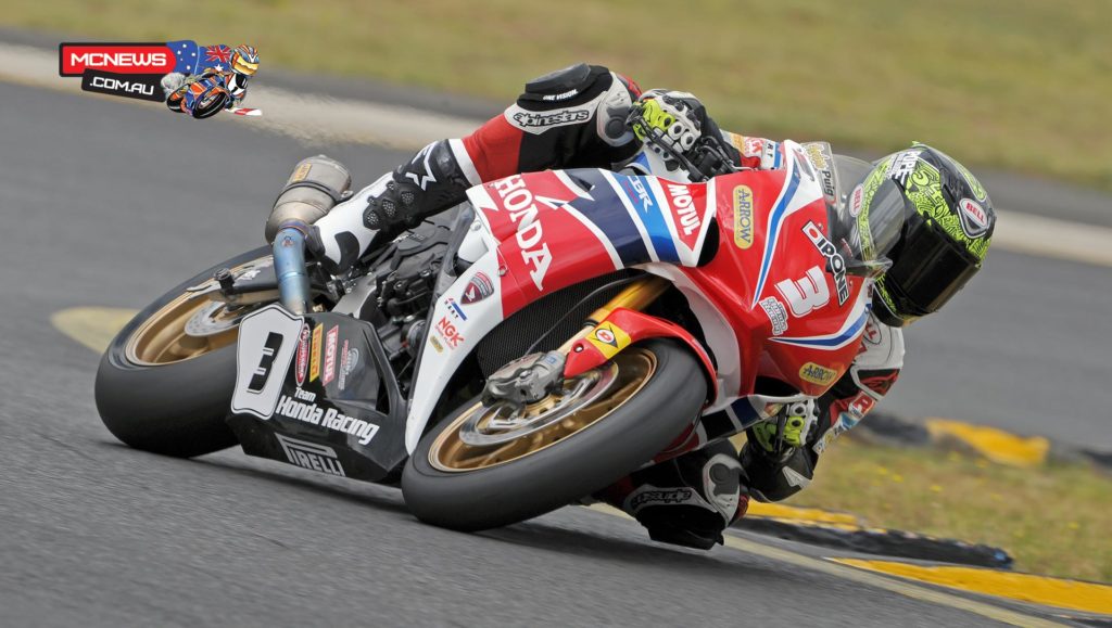 Troy Herfoss in action at Sydney Motorsports Park this morning. Image by Keith Muir